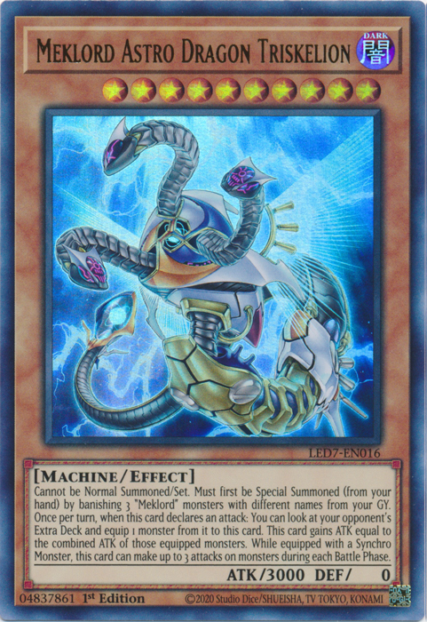 Meklord Astro Dragon Triskelion [LED7-EN016] Ultra Rare | Galactic Gamez