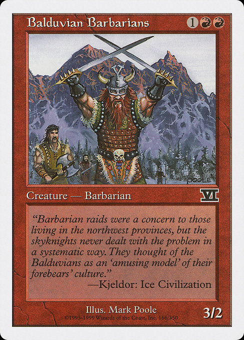 Balduvian Barbarians [Classic Sixth Edition] | Galactic Gamez
