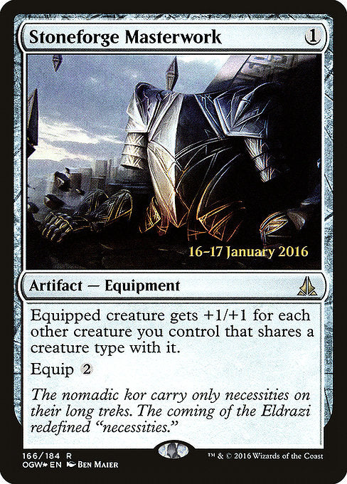 Stoneforge Masterwork [Oath of the Gatewatch Promos] | Galactic Gamez