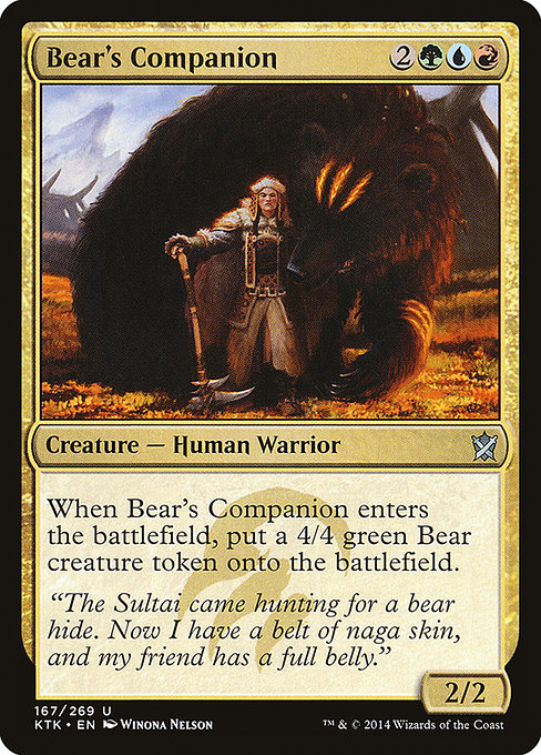 Bear's Companion [Khans of Tarkir] | Galactic Gamez