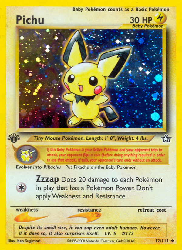 Pichu (12/111) [Neo Genesis 1st Edition] | Galactic Gamez