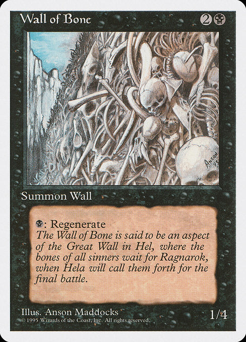 Wall of Bone [Fourth Edition] | Galactic Gamez