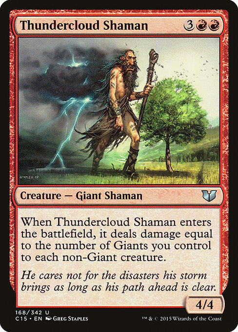Thundercloud Shaman [Commander 2015] | Galactic Gamez