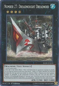 Number 27: Dreadnought Dreadnoid [BLRR-EN030] Secret Rare | Galactic Gamez