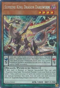 Supreme King Dragon Darkwurm [BLRR-EN063] Secret Rare | Galactic Gamez