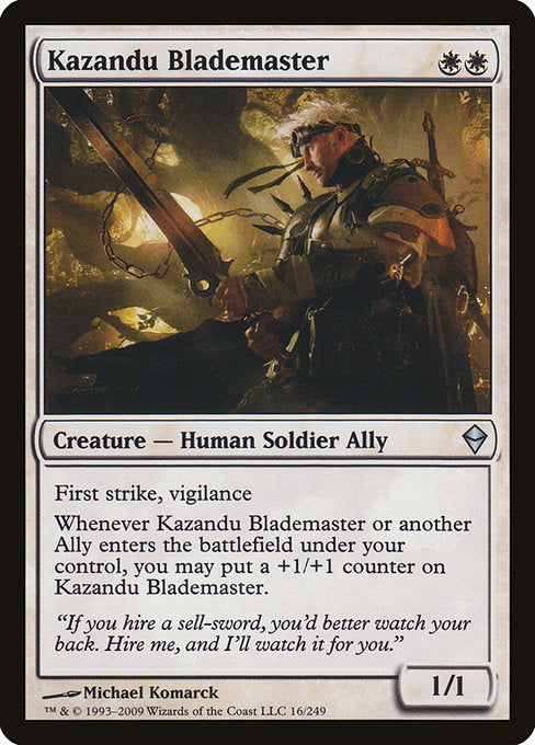 Kazandu Blademaster [Zendikar] | Galactic Gamez