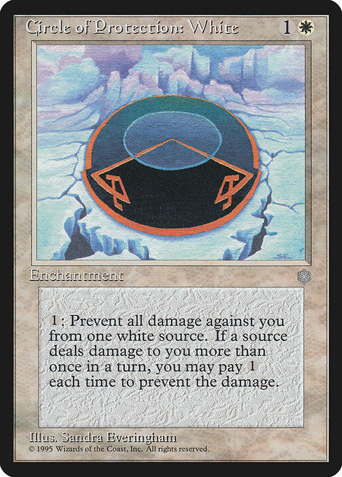 Circle of Protection: White [Ice Age] | Galactic Gamez