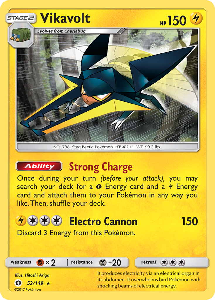 Vikavolt (52/149) [Sun & Moon: Base Set] | Galactic Gamez