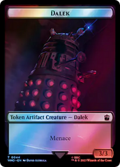 Dalek // Food (0058) Double-Sided Token (Surge Foil) [Doctor Who Tokens] | Galactic Gamez
