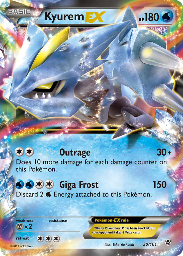 Kyurem EX (30/101) [Black & White: Plasma Blast] | Galactic Gamez