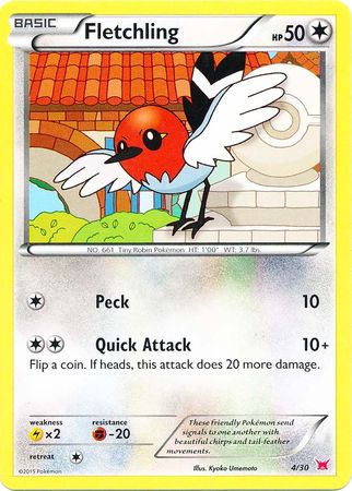 Fletchling (4/30) [XY: Trainer Kit 2 - Latias] | Galactic Gamez