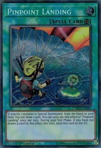 Pinpoint Landing [CYHO-EN081] Secret Rare | Galactic Gamez