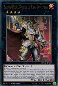 Sacred Noble Knight of King Custennin [CYHO-EN089] Ultra Rare | Galactic Gamez