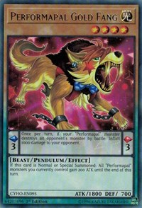 Performapal Gold Fang [CYHO-EN095] Rare | Galactic Gamez