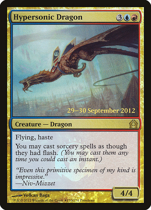 Hypersonic Dragon [Return to Ravnica Promos] | Galactic Gamez