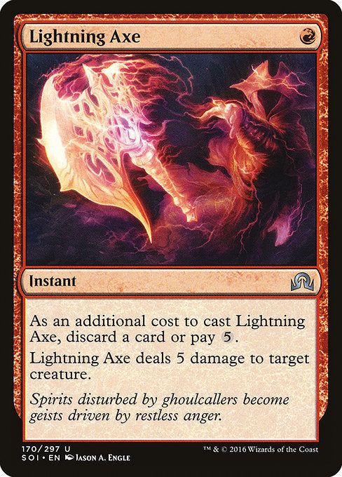 Lightning Axe [Shadows over Innistrad] | Galactic Gamez