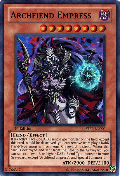 Archfiend Empress [STBL-EN000] Super Rare | Galactic Gamez