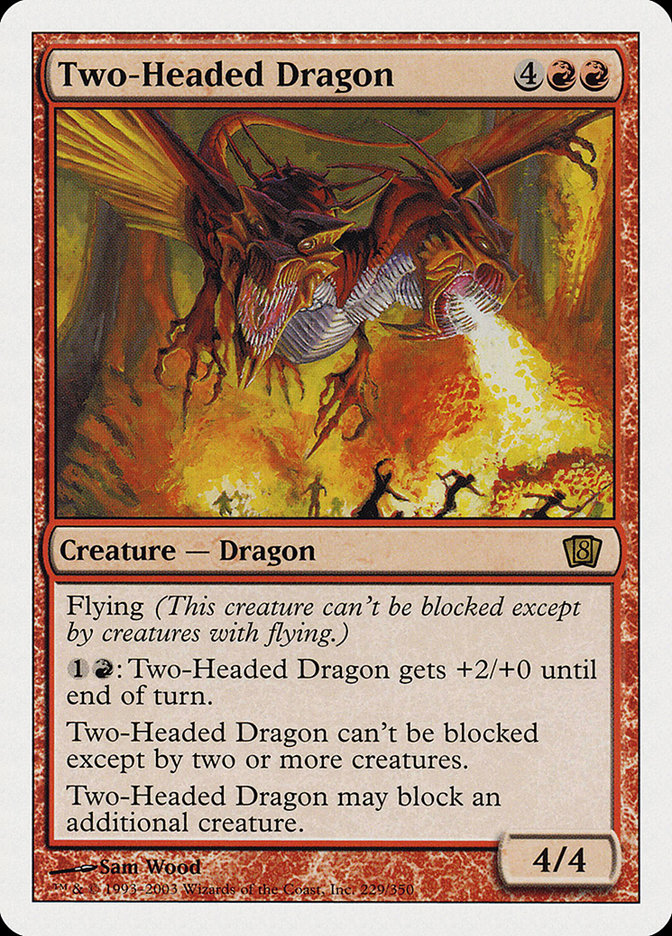 Two-Headed Dragon (Oversized) [Eighth Edition] | Galactic Gamez