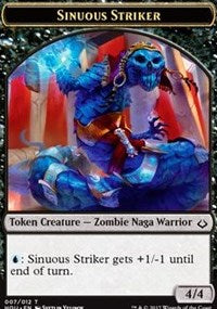 Sinuous Striker // Zombie Double-sided Token [Hour of Devastation Tokens] | Galactic Gamez