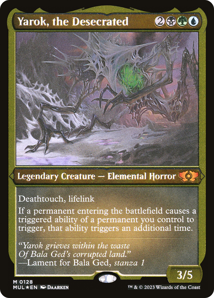 Yarok, the Desecrated (Foil Etched) [Multiverse Legends] | Galactic Gamez