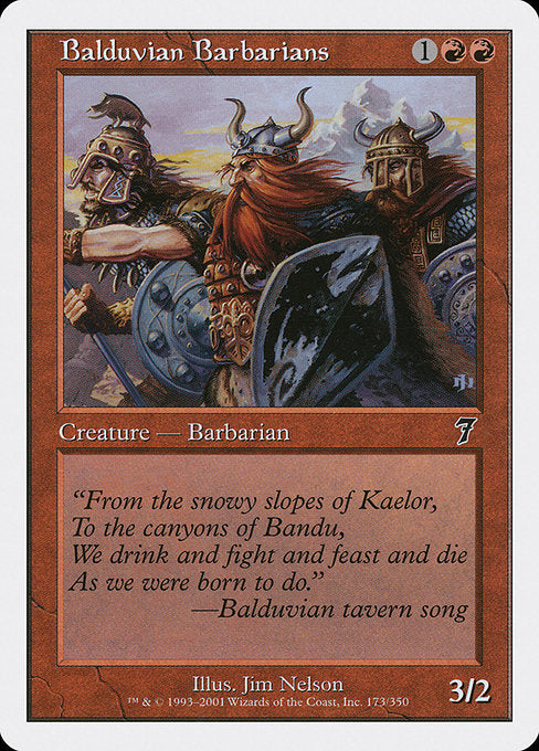 Balduvian Barbarians [Seventh Edition] | Galactic Gamez