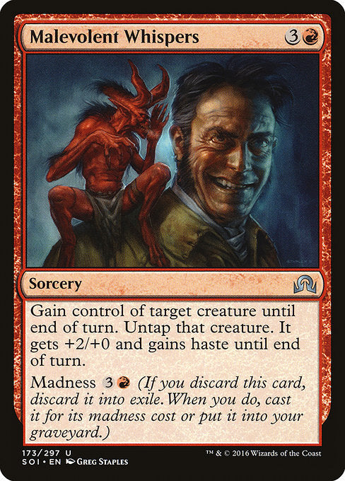 Malevolent Whispers [Shadows over Innistrad] | Galactic Gamez