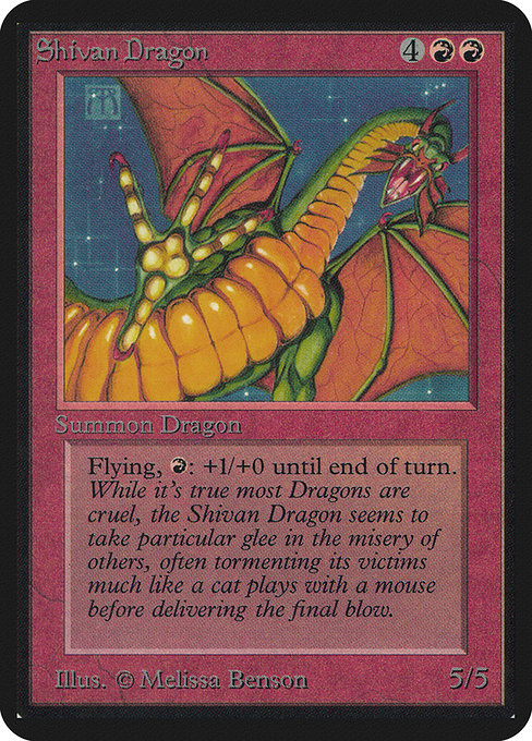 Shivan Dragon [Limited Edition Alpha] | Galactic Gamez