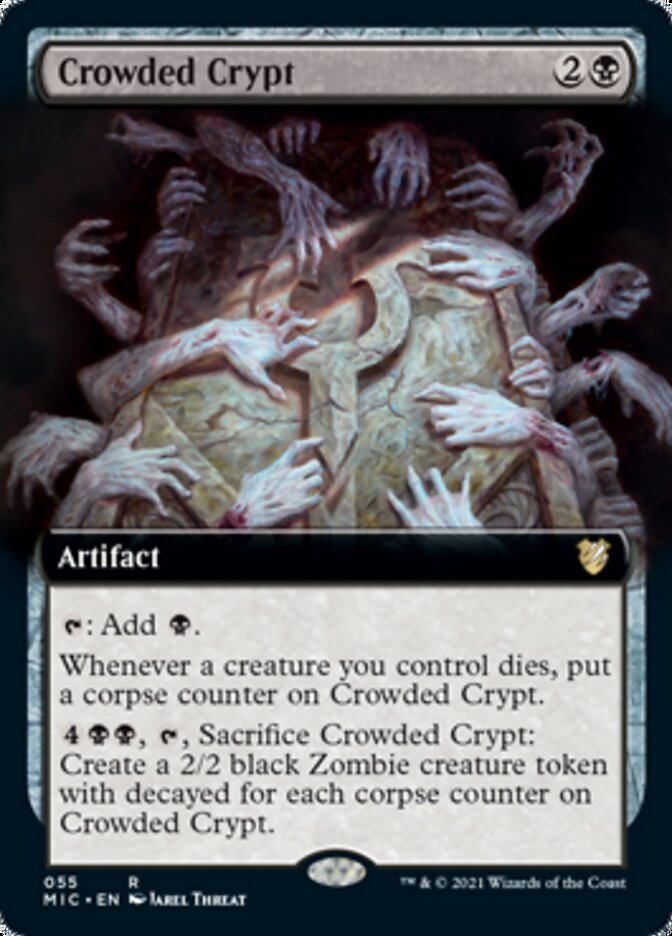 Crowded Crypt (Extended) [Innistrad: Midnight Hunt Commander] | Galactic Gamez