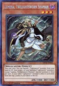 Lumina, Twilightsworn Shaman [MP18-EN052] Secret Rare | Galactic Gamez