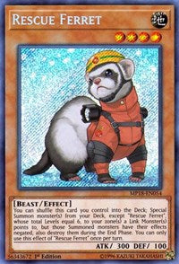 Rescue Ferret [MP18-EN054] Secret Rare | Galactic Gamez