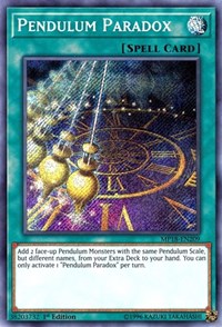 Pendulum Paradox [MP18-EN209] Secret Rare | Galactic Gamez