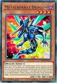 Metalrokket Dragon [MP18-EN176] Rare | Galactic Gamez