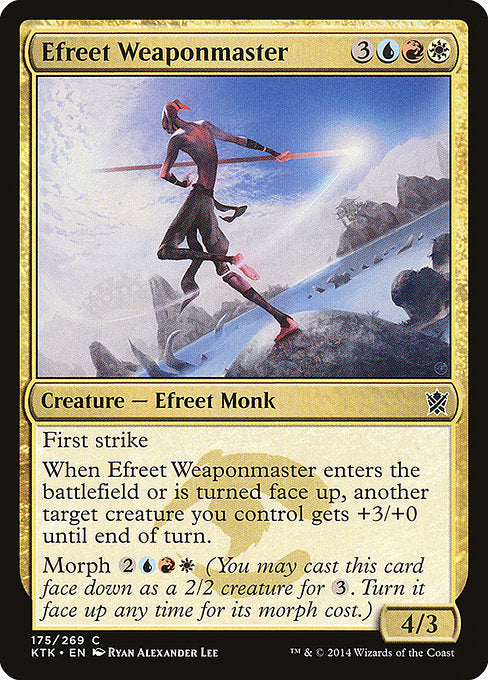 Efreet Weaponmaster [Khans of Tarkir] | Galactic Gamez