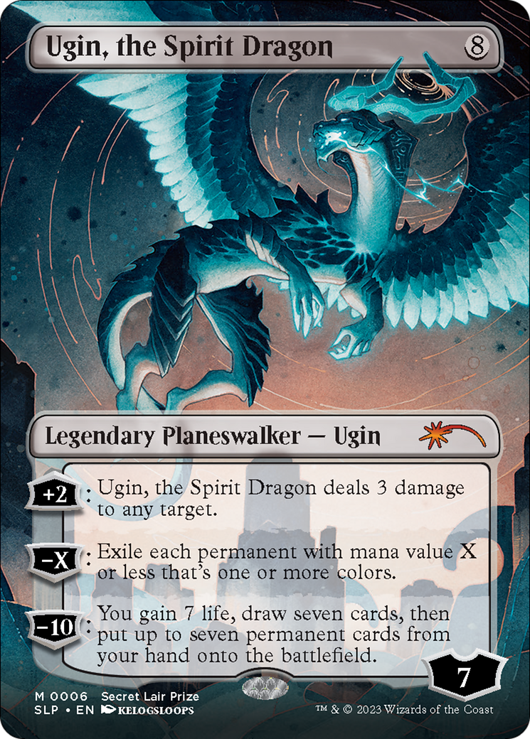 Ugin, the Spirit Dragon (Borderless) [Secret Lair Showdown] | Galactic Gamez
