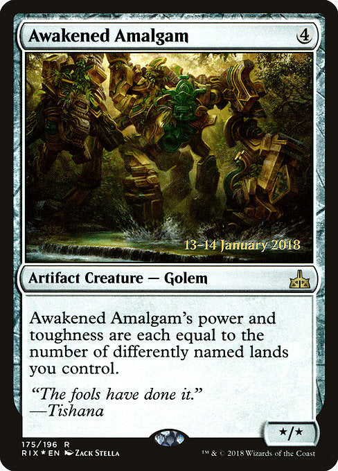 Awakened Amalgam [Rivals of Ixalan Promos] | Galactic Gamez