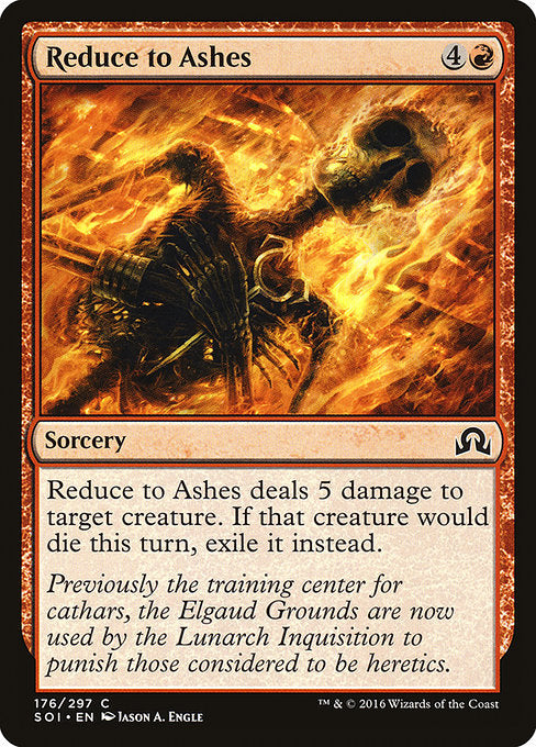 Reduce to Ashes [Shadows over Innistrad] | Galactic Gamez