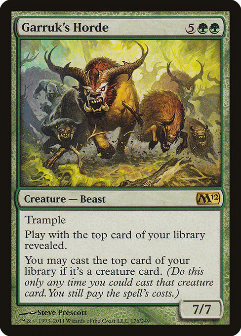 Garruk's Horde [Magic 2012] | Galactic Gamez