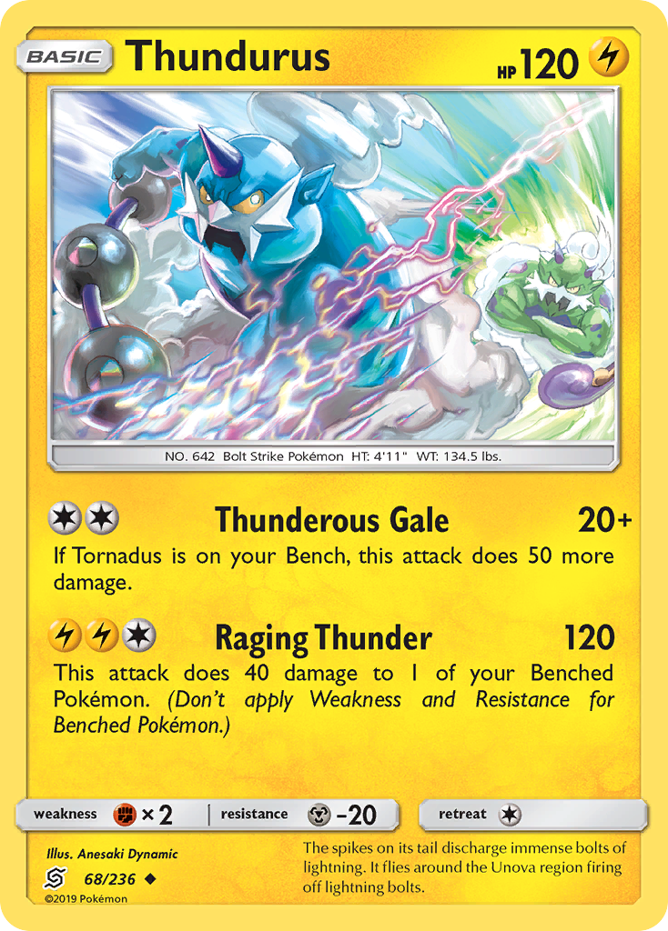 Thundurus (68/236) [Sun & Moon: Unified Minds] | Galactic Gamez