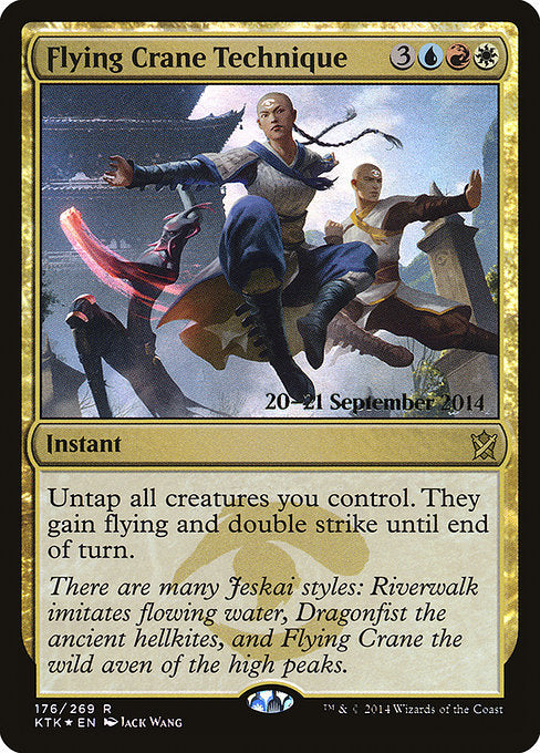 Flying Crane Technique [Khans of Tarkir Promos] | Galactic Gamez