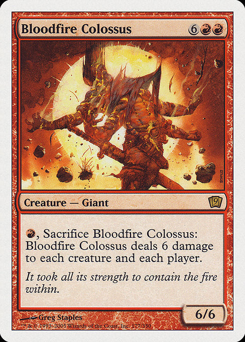 Bloodfire Colossus [Ninth Edition] | Galactic Gamez