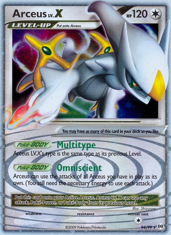 Arceus LV.X (94/99) [Platinum: Arceus] | Galactic Gamez