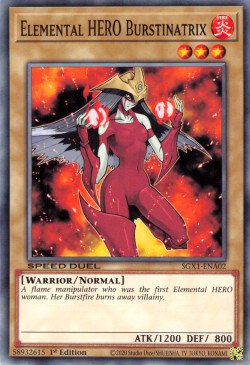 Elemental HERO Burstinatrix [SGX1-ENA02] Common | Galactic Gamez