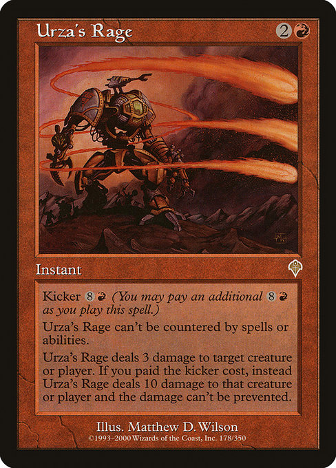 Urza's Rage [Invasion] | Galactic Gamez