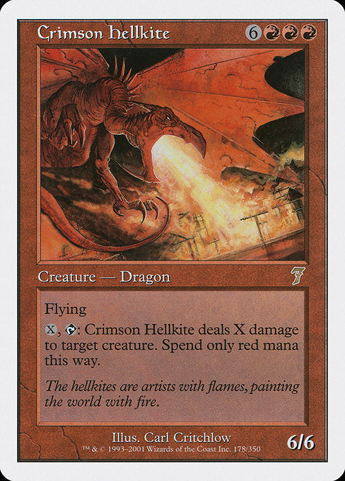 Crimson Hellkite [Seventh Edition] | Galactic Gamez