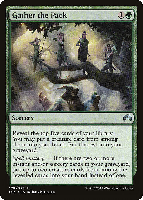 Gather the Pack [Magic Origins] | Galactic Gamez