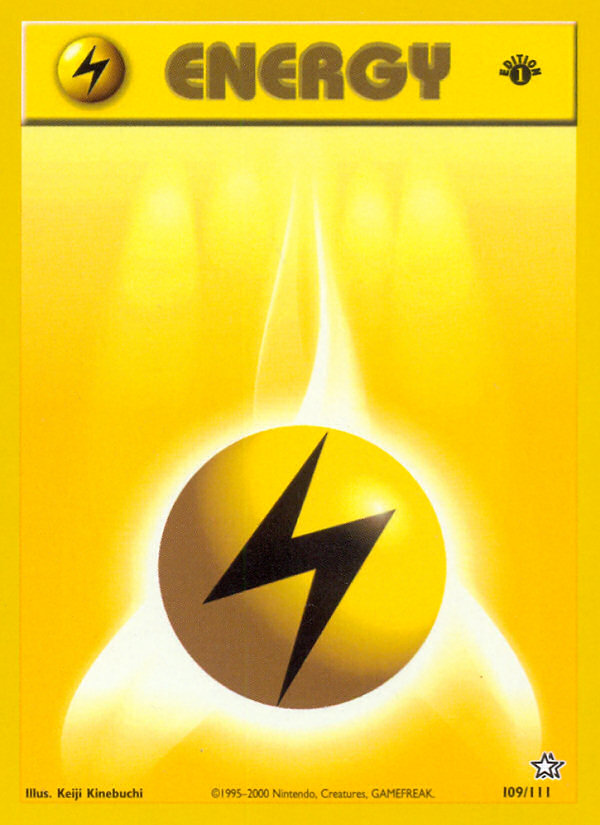 Lightning Energy (109/111) [Neo Genesis 1st Edition] | Galactic Gamez