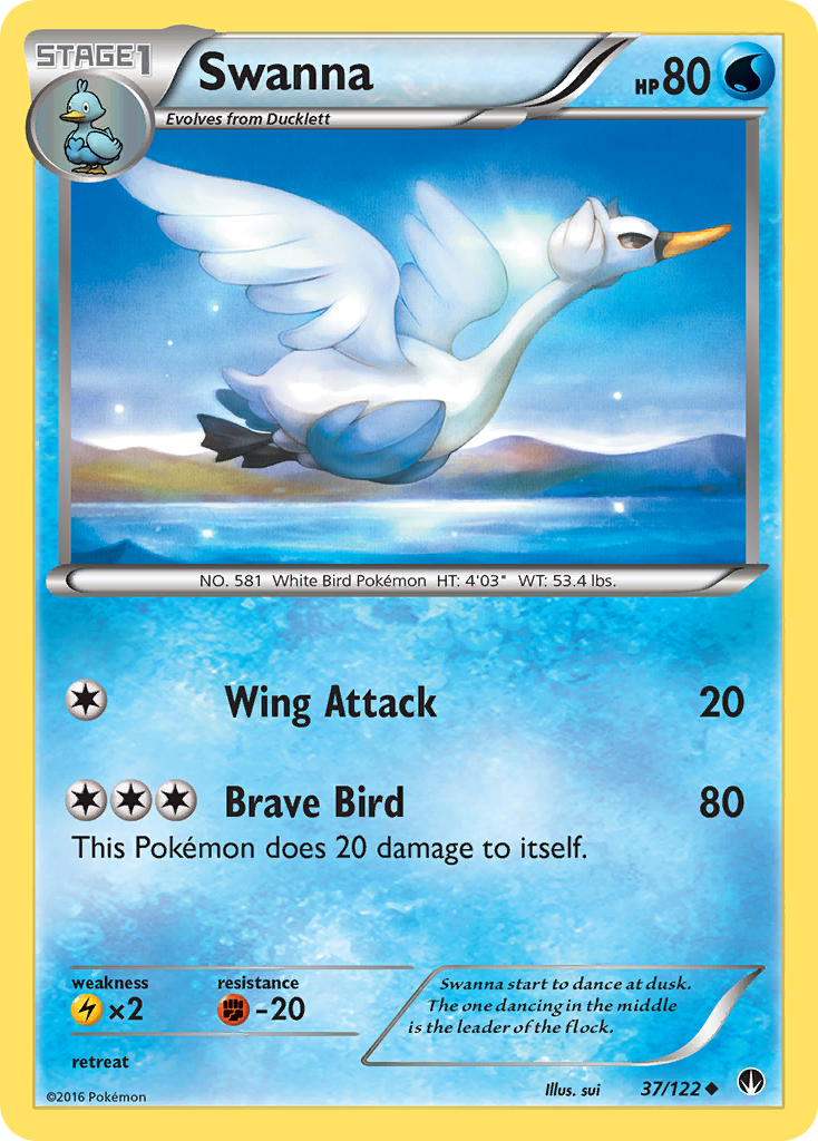 Swanna (37/122) [XY: BREAKpoint] | Galactic Gamez