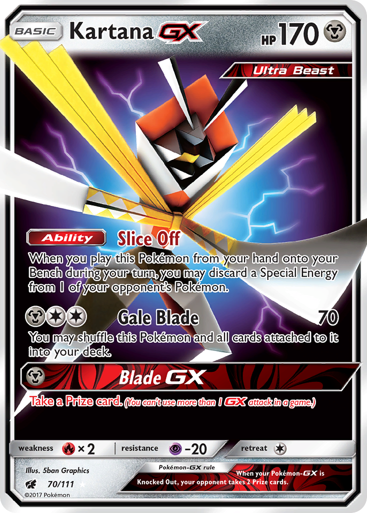 Kartana GX (70/111) [Sun & Moon: Crimson Invasion] | Galactic Gamez