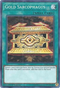 Gold Sarcophagus [HISU-EN051] Secret Rare | Galactic Gamez