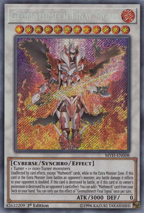 Geomathmech Final Sigma [MYFI-EN008] Secret Rare | Galactic Gamez